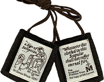 Traditional Brown Scapular by Venerare'