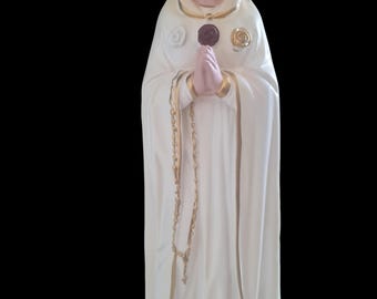 Statue unique de Maria Rosa Mystica, 30 cm.