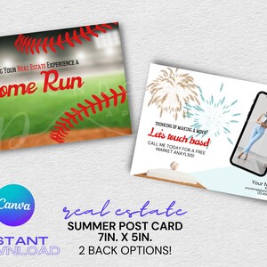 Real Estate Summer Marketing Post Card Template