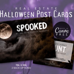 Realtor Halloween Marketing Post Card