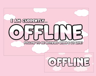 Offline Screen & Banner - Pink