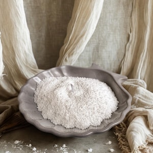 Vela de cera de arena. Cera en polvo. Vela perlada.