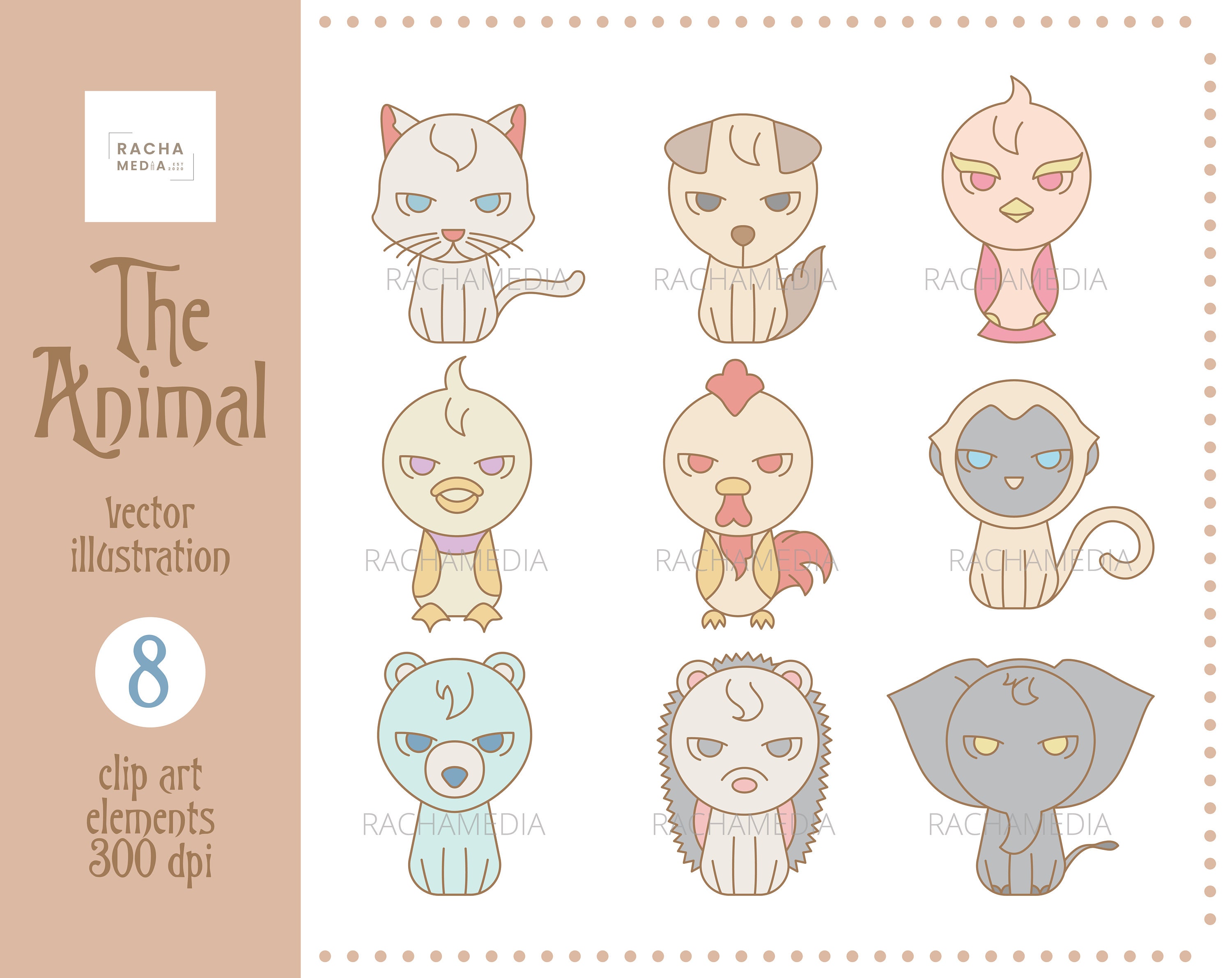 The Animal svg vector | Etsy