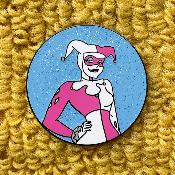 PINK Harley Quinn Limited Edition Hard Enamel Pin Etsy