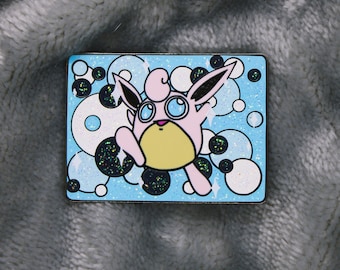 プリン - アイロン接着パッチ - 光沢のあるメタリック刺繍