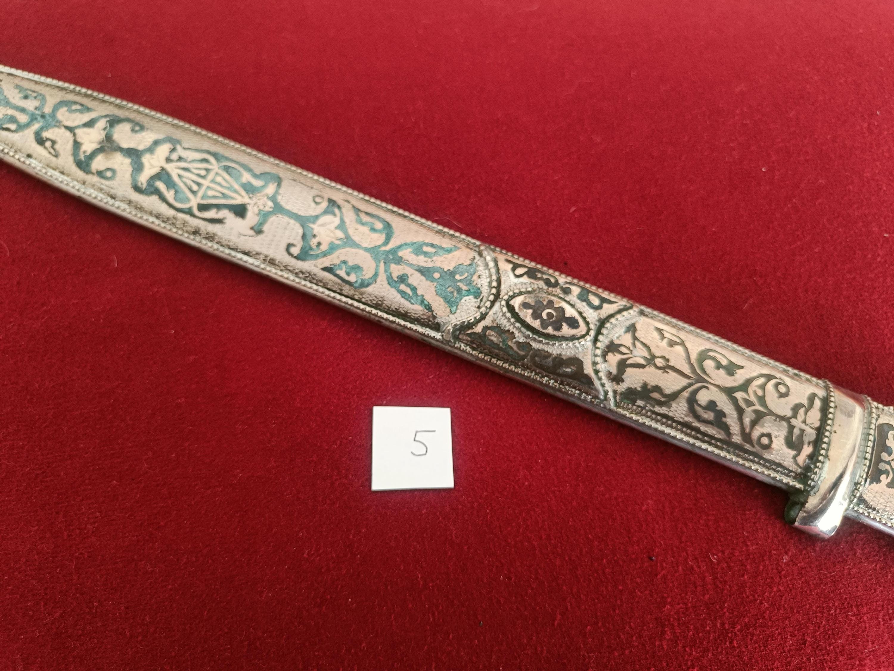 Handmade Caucasian Kindjal Dagger - Melchior (german Silver