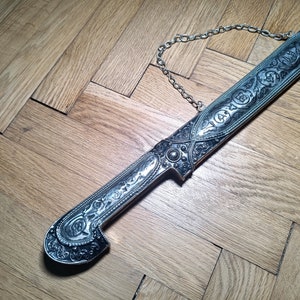 Handmade Caucasian Georgian Shashka (= Curved Sabre/Dagger/Sword; Handgemachter Dolch/Säbel/Schwert) - Great Gift/Birthday Present for Men image 3