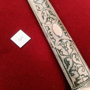 Daga Kindjal caucásica hecha a mano - Melchior (plata alemana) y Niel - Kinzhal georgiano de Tbilisi 1990 - Arte de filigrana - Regalo para hombres imagen 8
