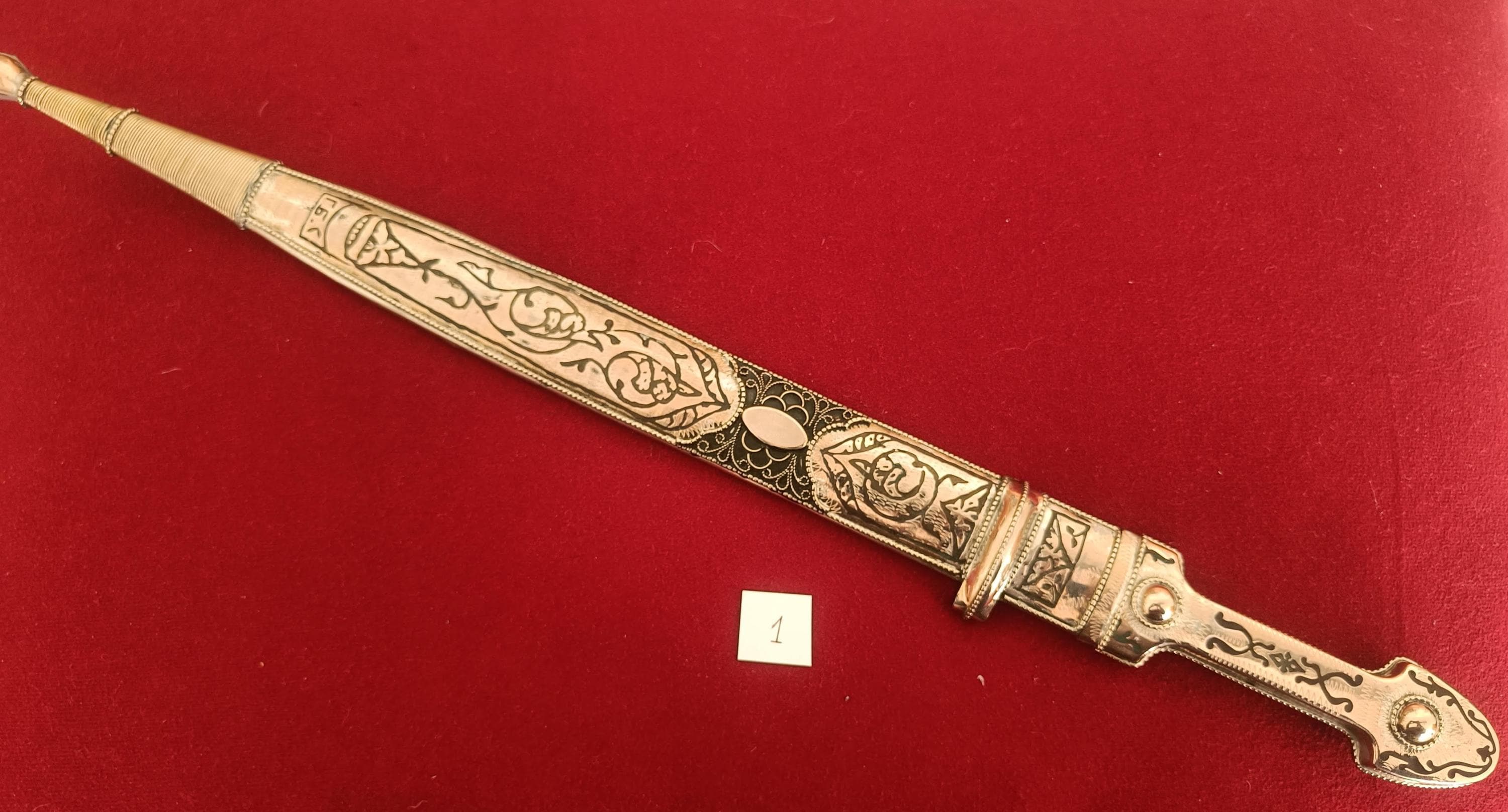 Handmade Caucasian Kindjal Dagger - Melchior (german Silver