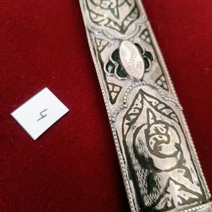 Daga Kindjal caucásica hecha a mano - Melchior (plata alemana) y Niel - Kinzhal georgiano de Tbilisi 1990 - Arte de filigrana - Regalo para hombres imagen 13