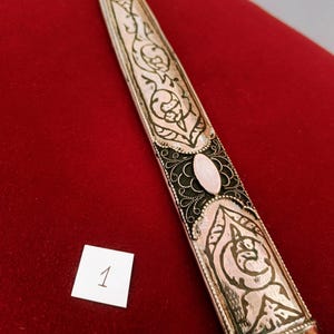 Daga Kindjal caucásica hecha a mano - Melchior (plata alemana) y Niel - Kinzhal georgiano de Tbilisi 1990 - Arte de filigrana - Regalo para hombres imagen 3