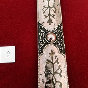 Daga Kindjal caucásica hecha a mano - Melchior (plata alemana) y Niel - Kinzhal georgiano de Tbilisi 1990 - Arte de filigrana - Regalo para hombres imagen 5