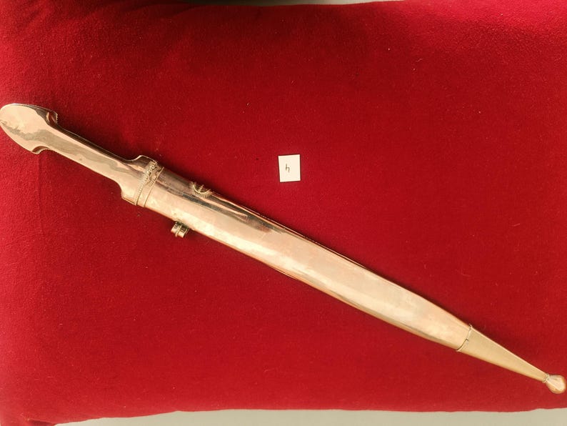 Daga Kindjal caucásica hecha a mano - Melchior (plata alemana) y Niel - Kinzhal georgiano de Tbilisi 1990 - Arte de filigrana - Regalo para hombres imagen 15