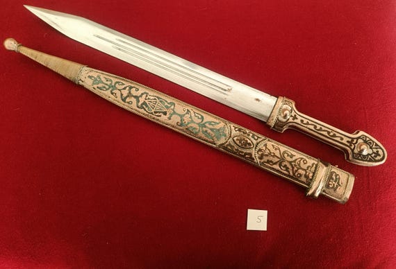 Handmade Caucasian Kindjal Dagger - Melchior (german Silver