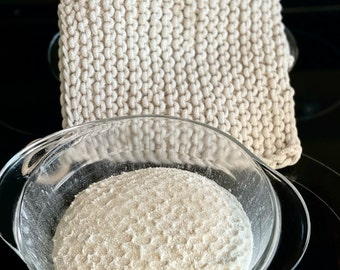 Sourdough Flat Blankie PDF Pattern for Boule & Batard | Surface Texture Bread Dough Knitted Liner | Loaf Scoring Blanket | Rattan Banneton