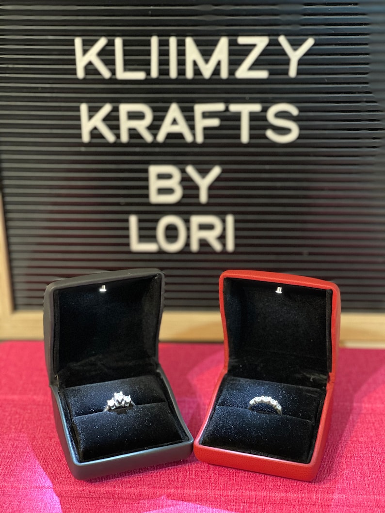 Personalized Light-Up Engagement Ring Box