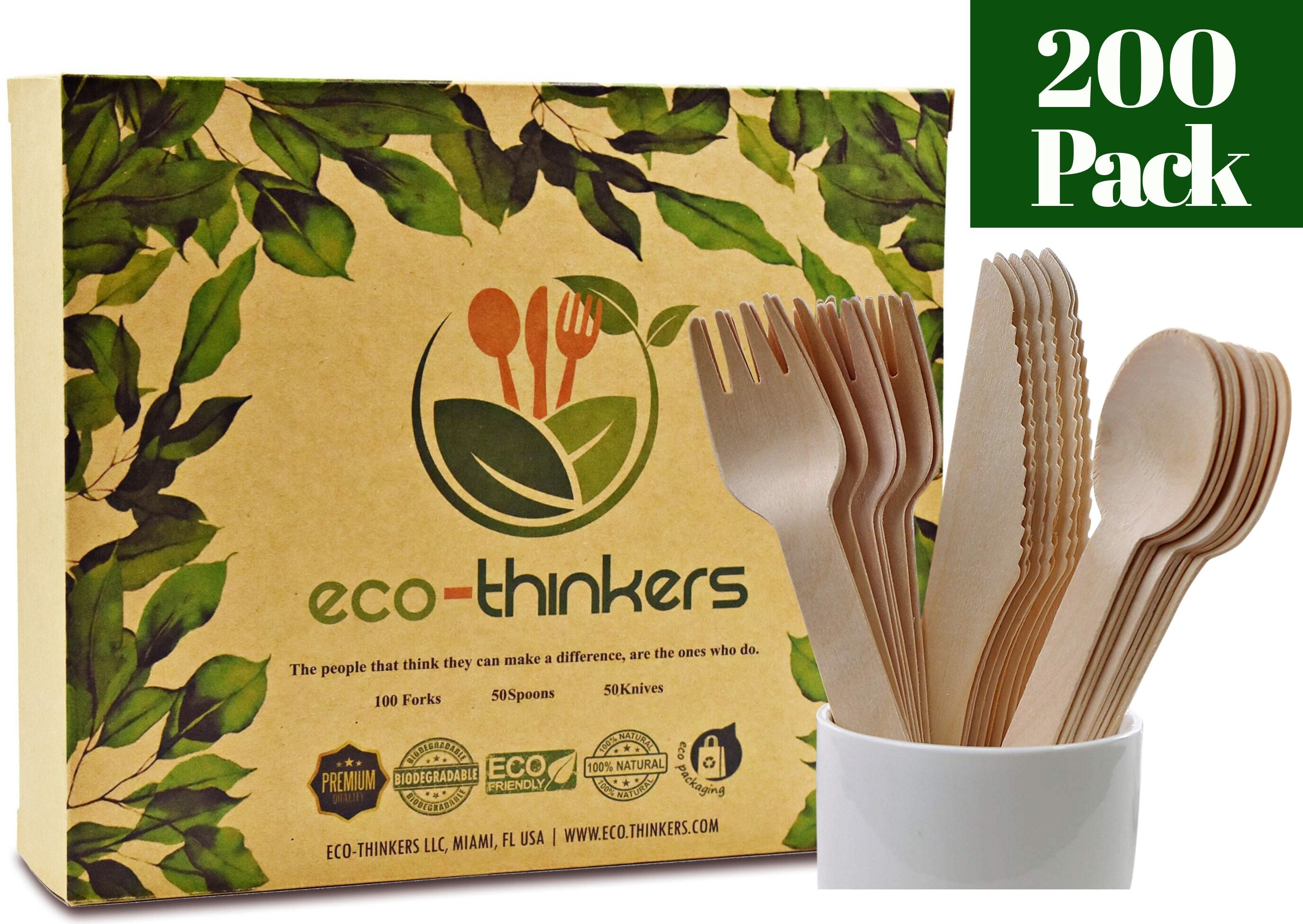 Pack 100 Cucharaditas De Madera De Abedul – Biodegradables Y Ecológicas Para Fiestas
