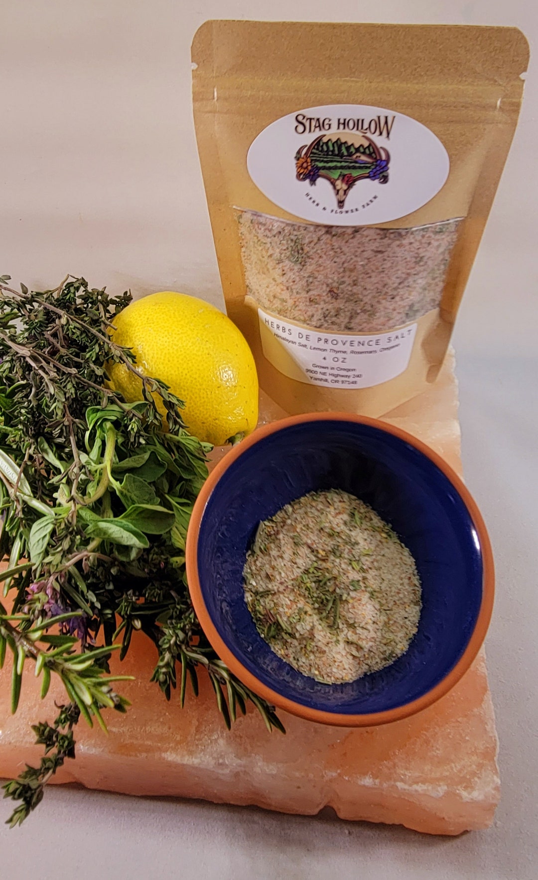 Herbs De Provence Salt, Gourmet Salt Herb Blend, Himalayan Salt Blend