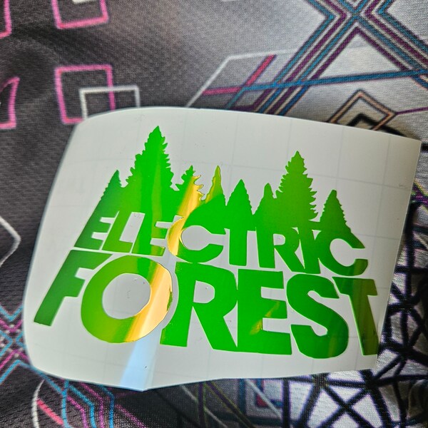 Electric forest- vinyl decal sticker