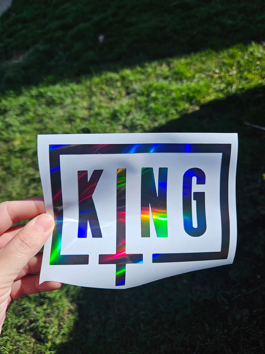 King- Decal Vinyl Sticker - Etsy