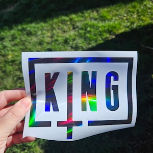 king- decal vinyl sticker