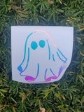 Holo Ghost Vinyl Decal, Car Window Sticker