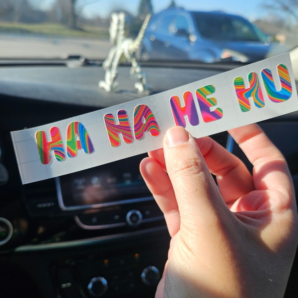 Ha ha he hu-Vinyl decals-EDM stickers-Car stickers-Dubstep decals-Car Decals-Dubstep stickers-laptop stickers-Gifts for her-Gifts for him