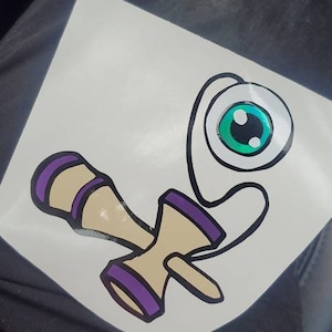 kendama- layered decal vinyl sticker