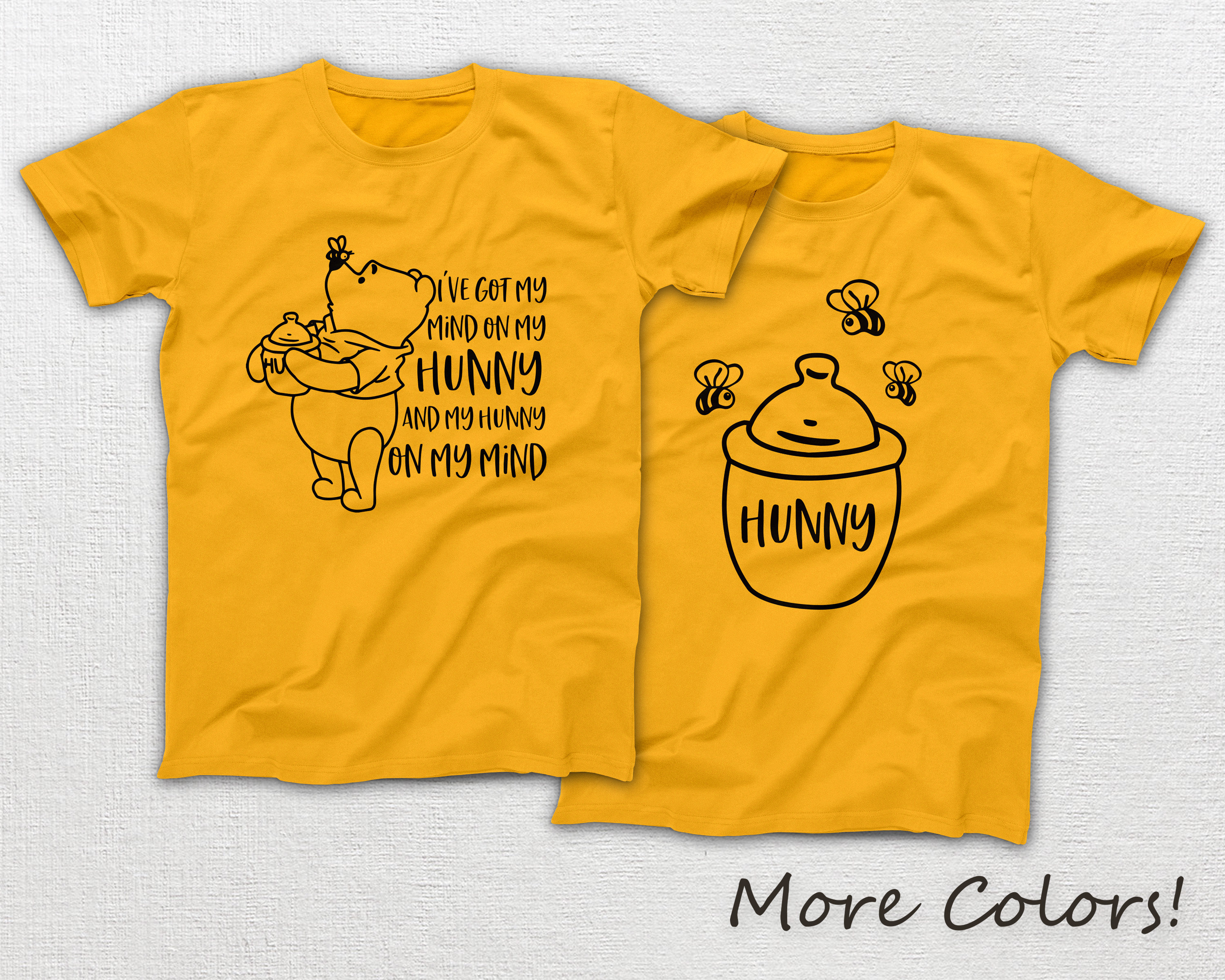 Discover Winnie The Pooh - I've got my mind on my hunny and my hunny on my mind - Couple Tees