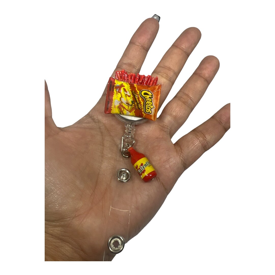 Hot Cheetos Badge Reel With Valentina Etsy