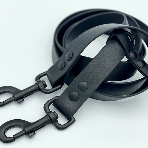 Rainbow Hardware Only Vegan Leather Hands Free Dog Leash Etsy