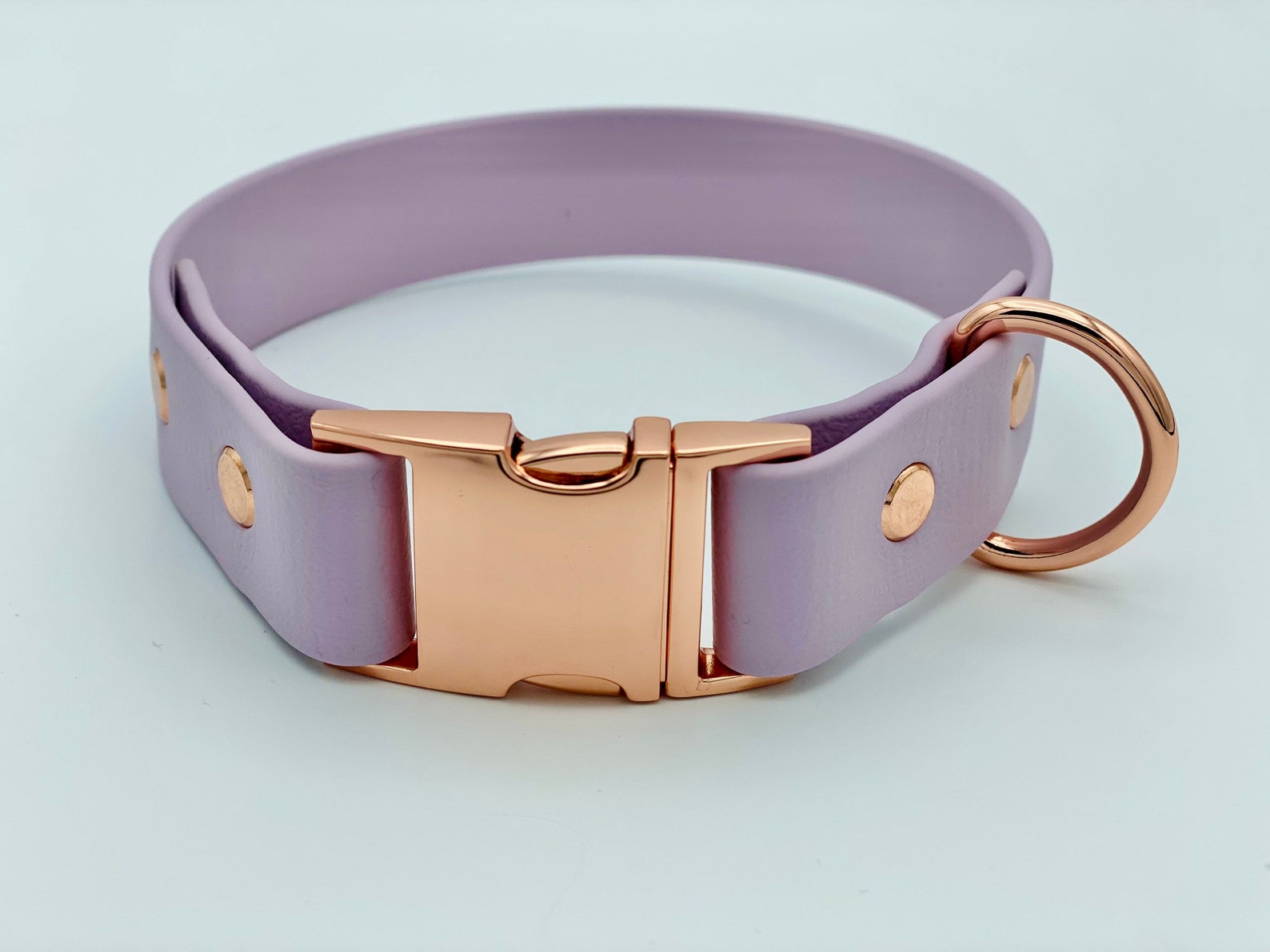 LILAC Vegan Leather Dog Collar Waterresistant All Weather Etsy