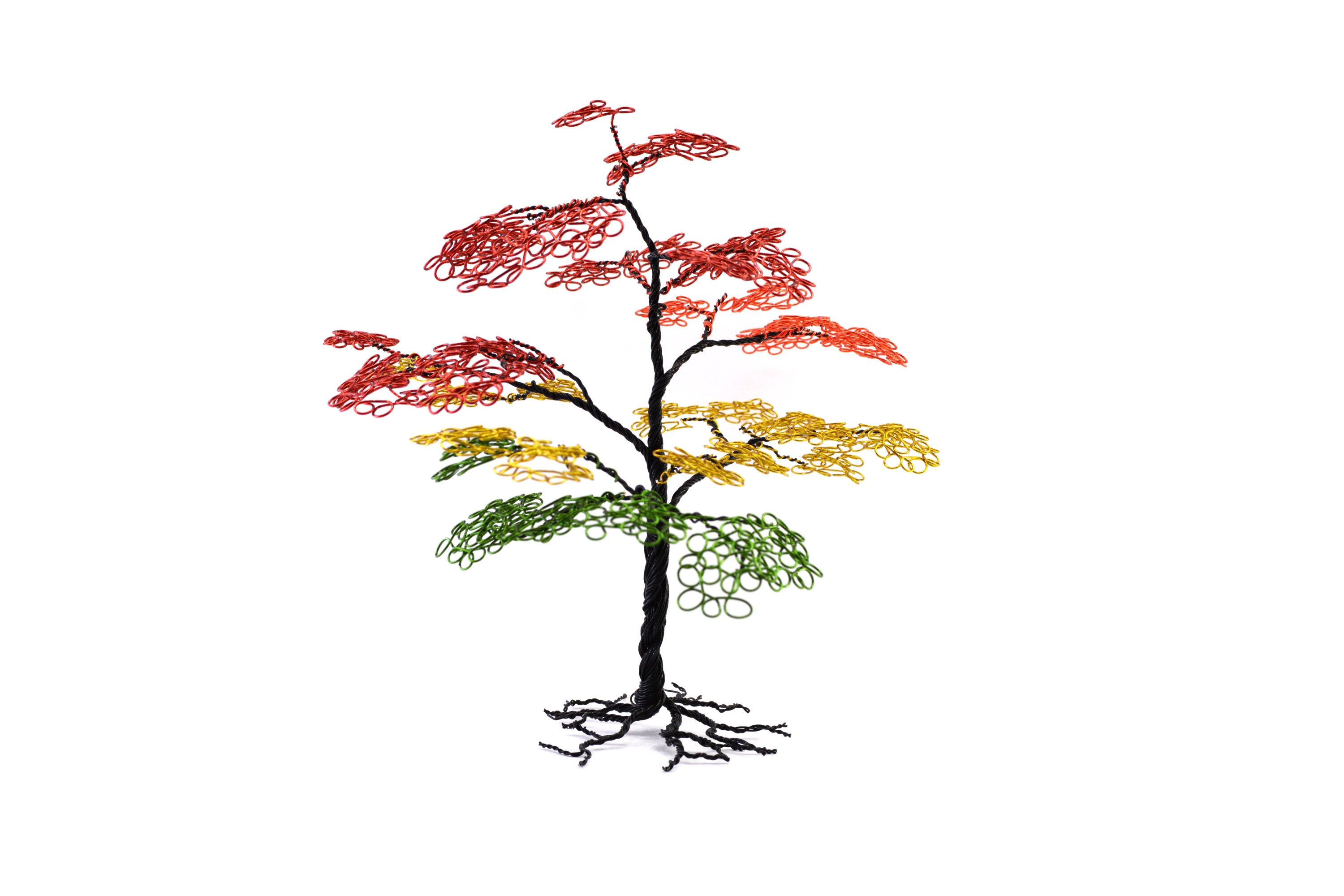 Wire Tree Sculpture Autumn Wire Tree Copper Wire Tree Etsy