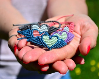 Wings of Love, Macrame Winged Heart, Friendship Gift