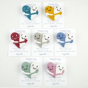 Crochet Pocket hearts - Two hugging hearts fusing into one!