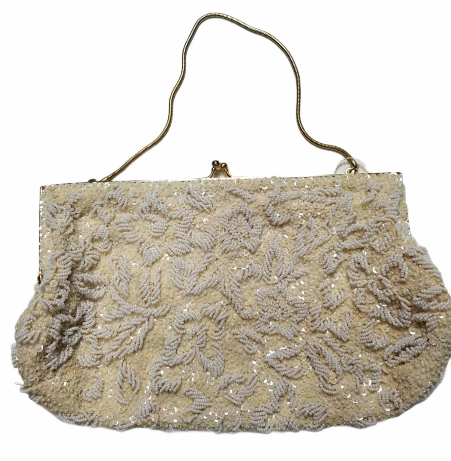 Vintage La Regale Beaded Clutch Handbag Purse Evening Bag w Etsy