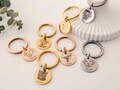 Custom Engraved Pet Portrait Keychain Dog Photo Keyring Personalized Dog Mom Memorial Keychain Customized Cat Keepsake Gift Pet Lover Tag