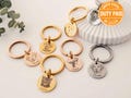 Custom Engraved Pet Portrait Keychain Dog Photo Keyring Personalized Dog Mom Memorial Keychain Customized Cat Keepsake Gift Pet Lover Tag