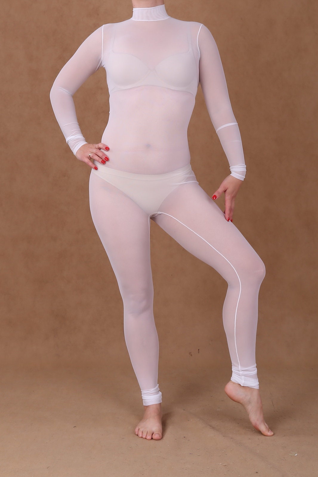 Mesh Bodysuit Catsuit Body tights Bodystocking Etsy