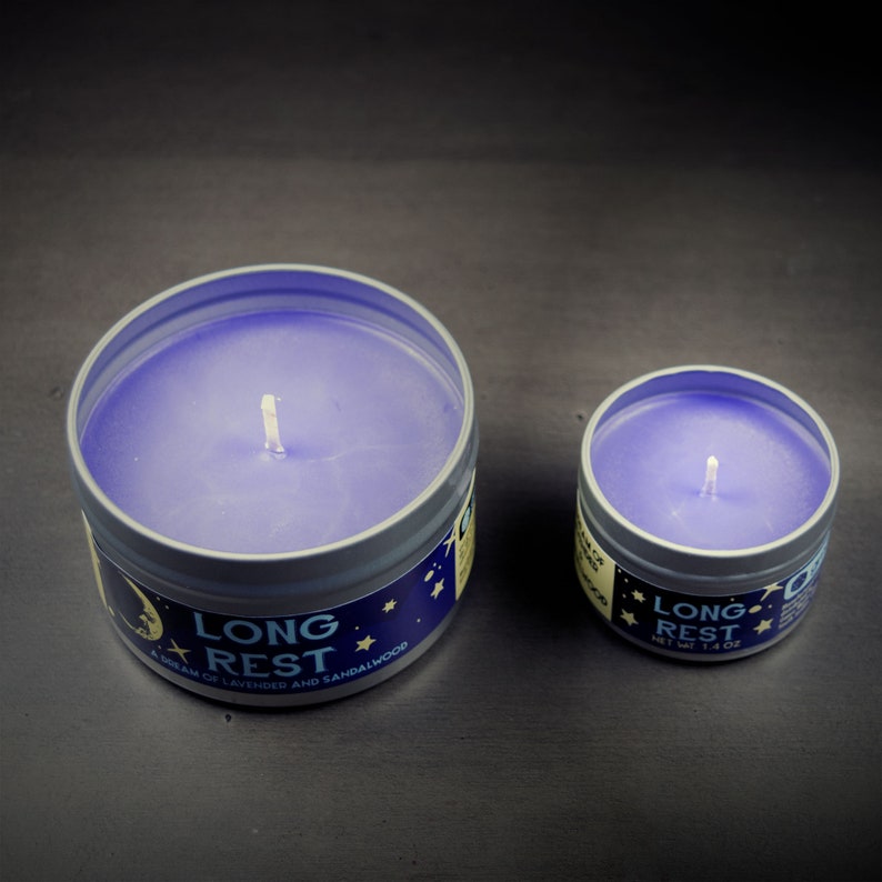 Long Rest Gaming Candle Soy Candle Hand Poured Dnd 8oz Etsy