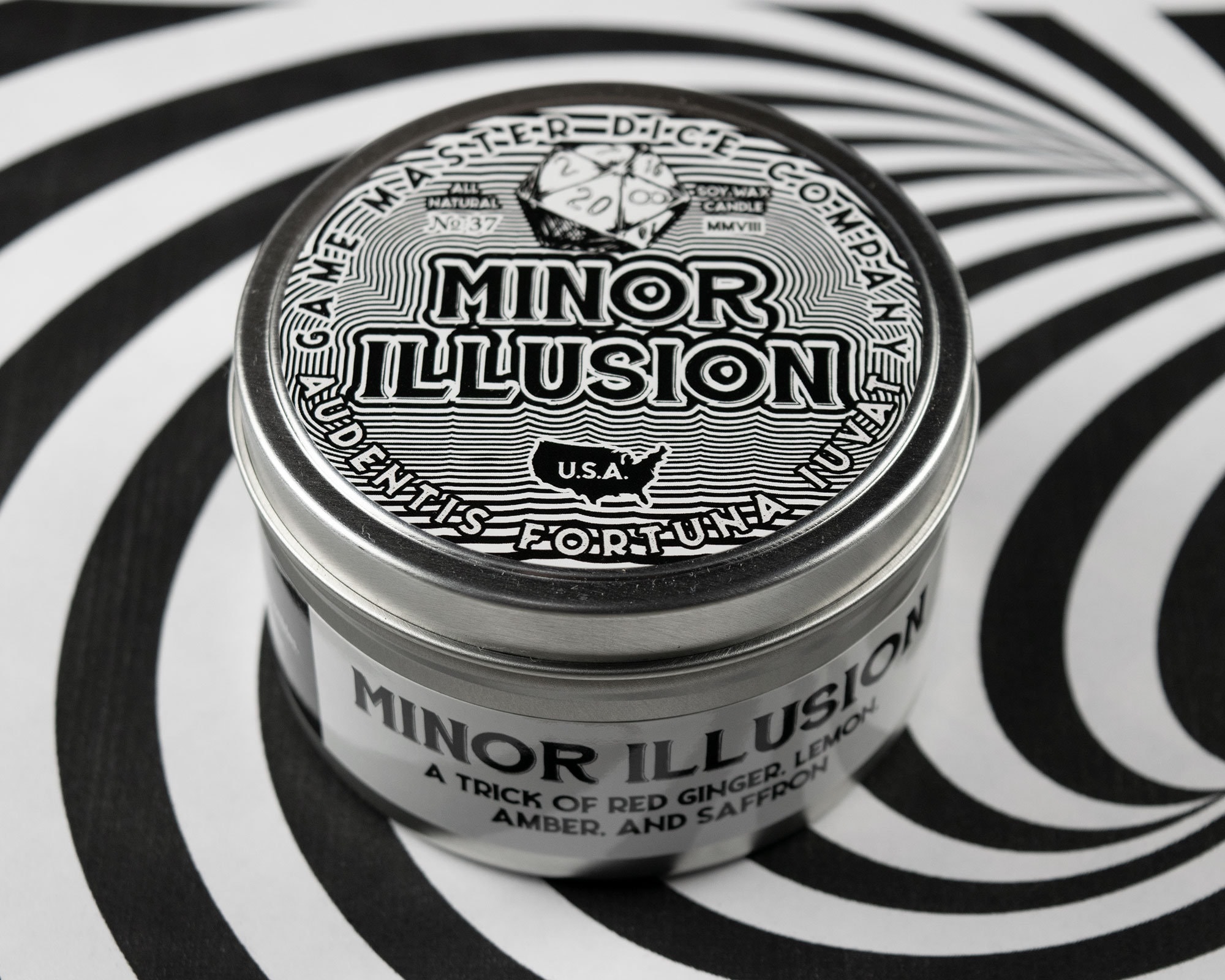 Minor Illusion | Soy Candle | Geek Gift | RPG | Gamer | DND | Ginger |  Saffron | Wizard Candle | 20oz | 8oz | 2oz | Wax Melts - Etsy 日本