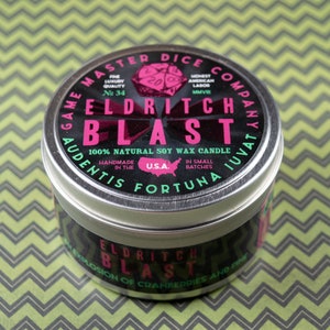 Eldritch Blast Candle | Soy Candle | Geek Gift | RPG | Gamer | DnD | Warlock