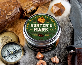 Hunter’s Mark Gaming Candle | 8 oz. Soy Candle | Geek Gift | RPG | Gamer | DnD