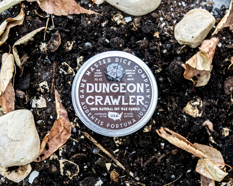 Dungeon Crawler Gaming Candle | Geek Gift | RPG | Gamer | DND | Gardening | Dirt Candle | Soil | 20oz | 8oz | 2oz | Wax Melts image 6