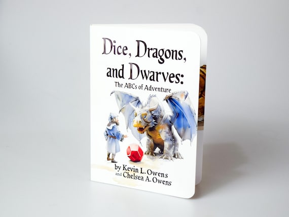 Dice, Dragons, and Dwarves: The ABCs of Adventure | Children's Board Book | D&D Fantasy Alphabet Book