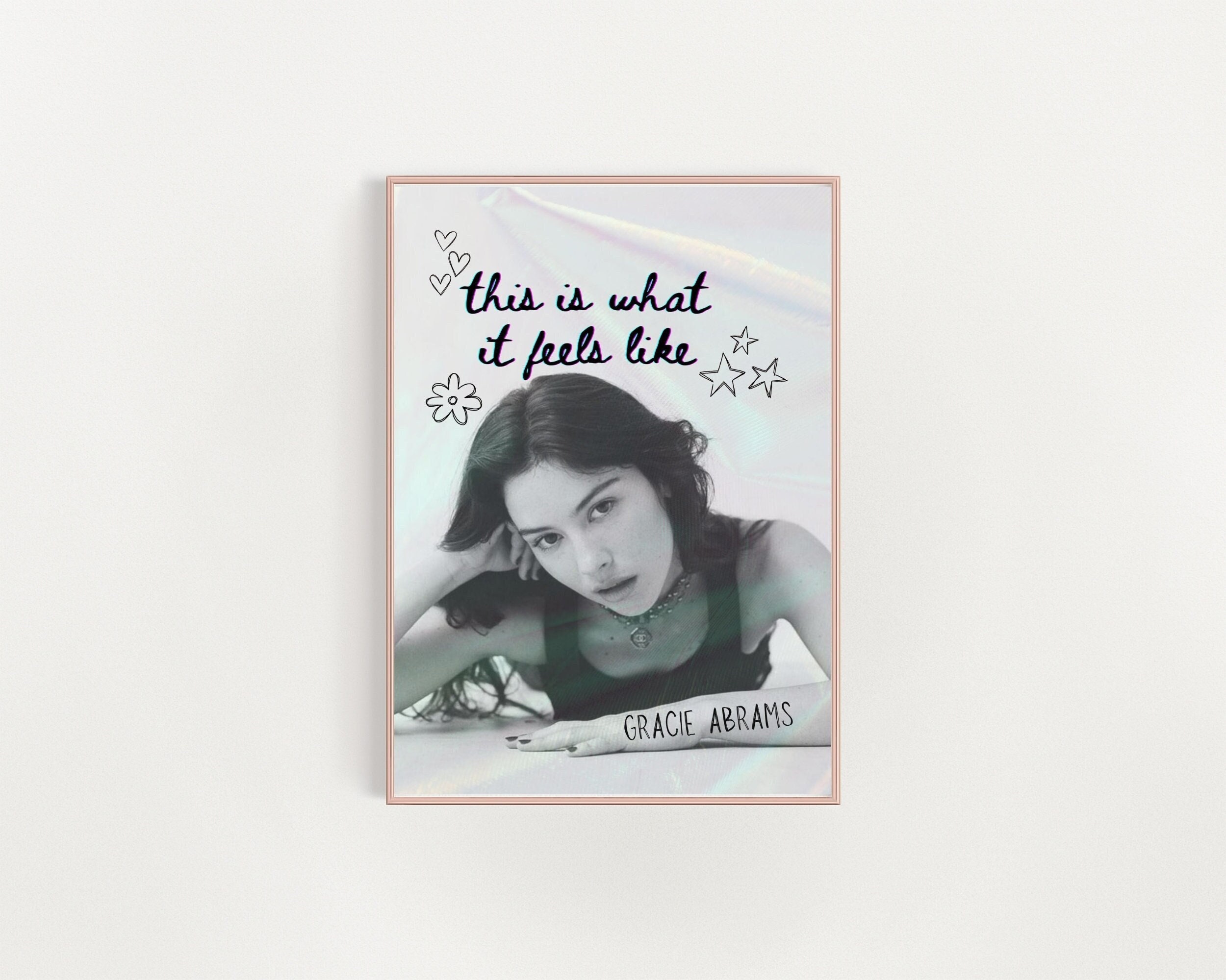 グレイシーエイブラムス-ThisIs WhatItFeelsLike特注ポスター Gracie Abrams This Is What It Feels Like I wanted the vibe