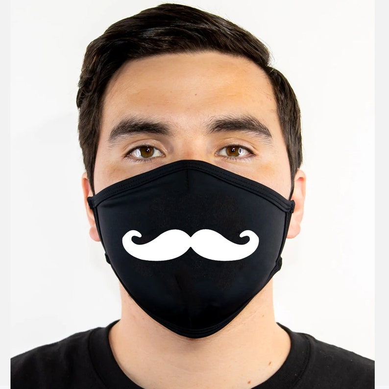 Mustache Essential Mask Face Mask Cool Face Mask Facemask Etsy