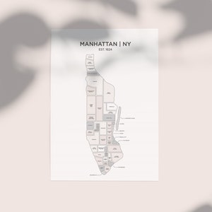 Manhattan | Flat City Maps