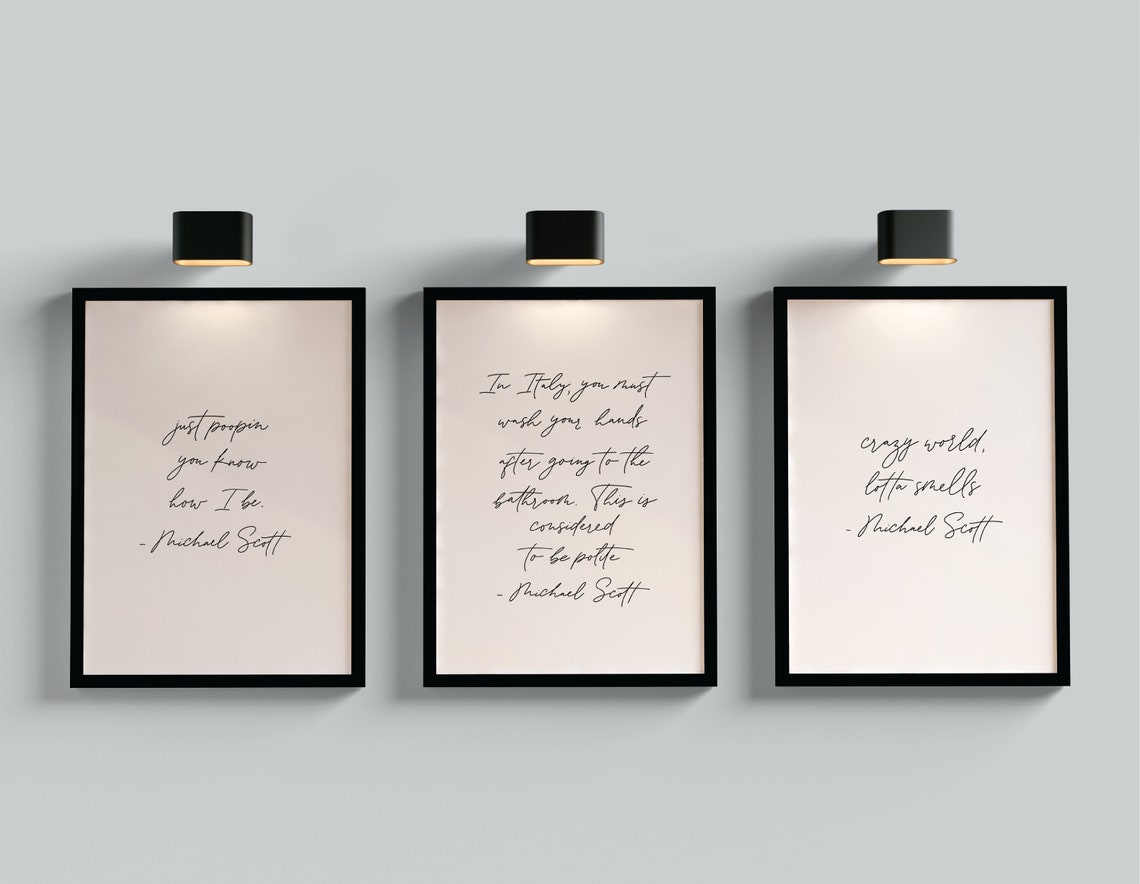 The Office Bathroom Quotes Etsy