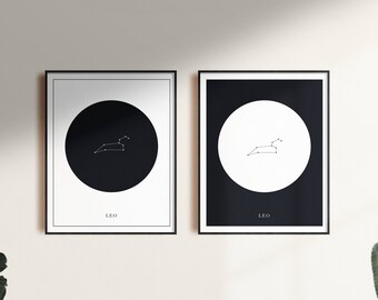 Lejonet | Astrologiska posters